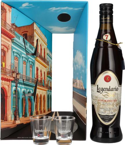 Elixir de Cuba 34% Vol. 0,7l in Giftbox with 2 glasses