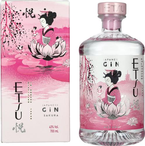Japanese SAKURA Gin 43% Vol. 0,7l in Giftbox