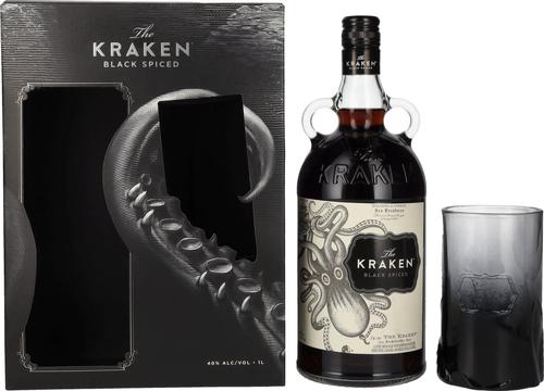 Black Spiced 40% Vol. 1l in Giftbox with glass