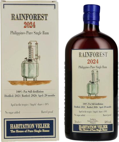 RAINFOREST Philippines Pure Single Rum 2024 58% Vol. 0.7l Giftbox