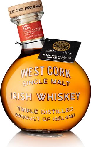 MARITIME RUM CASK FINISHED Single Malt Irish Whiskey 46% Vol. 0,7l