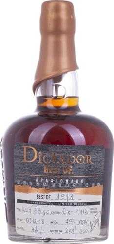 BEST OF 1979 APASIONADO Colombian Rum Limited Release 42% Vol. 0,7l