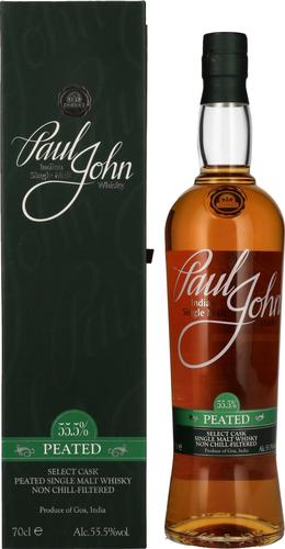 PEATED SELECT CASK Indian Single Malt Whisky 55,5% Vol. 0,7l in Giftbox