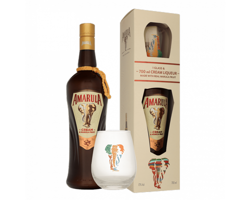 Marula Cream Liqueur 17% Vol. 0,7l in Giftbox with glass