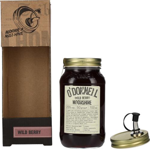 WILD BERRY Moonshine 25% Vol. 0,7l with pourer