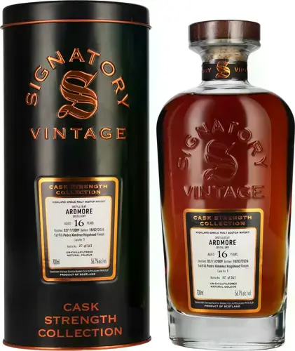ARDMORE 16 Years Old Cask Strength Collection 2009 56,7% Vol. 0,7l in Tinbox