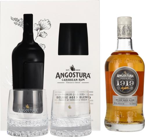 1919 Premium Gold Rum Deluxe Aged Blend 40% Vol. 0,7l in Giftbox with 2 glasses