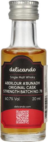 A'BUNADH Original Cask Strength Batch No. 78 60,7% Vol. 0,02l