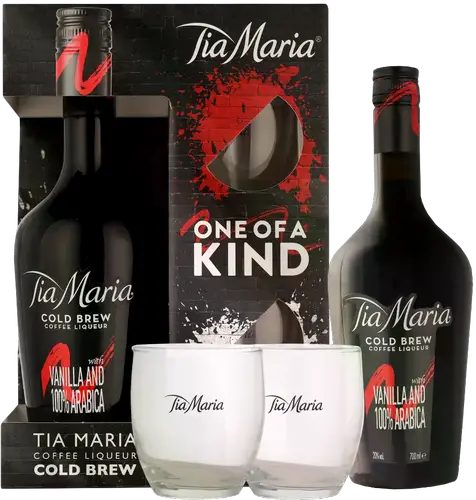 Cold Brew Coffee Liqueur 20% Vol. 0,7l in Giftbox with 2 glasses