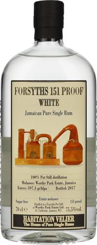 FORSYTHS 151 PROOF WHITE Jamaica Pure Single Rum 75,5% Vol. 0,7l