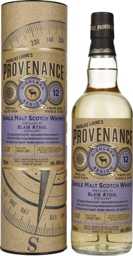 Douglas Laing PROVENANCE Blair Athol 12 Years Old Single Cask Malt 2007 46% Vol. 0,7l in Giftbox