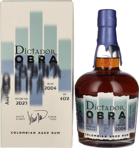 OBRA VINTAGE 19 Years Old AMERICAN OAK CASK Rum 2004 40% Vol. 0,7l in Giftbox