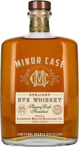 Minor Case Straight RYE WHISKEY Sherry Cask Finished 45% Vol. 0,7l
