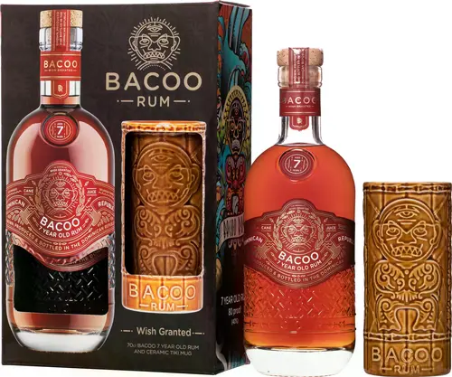 7 Years Old Rum 40% Vol. 0,7l in Giftbox with Tiki Mug