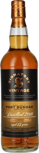 PORT DUNDAS 15 Years Old The Un-Chillfiltered 2010 46% Vol. 0,7l