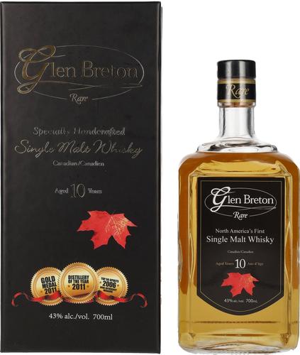 Rare 10 Years Old Canada's First Single Malt Whisky 43% Vol. 0,7l in Giftbox