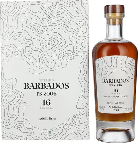 16 Years Old BARBADOS Nobilis Single Cask Cask Strength Rum 2006 65,4% Vol. 0,7l in Giftbox