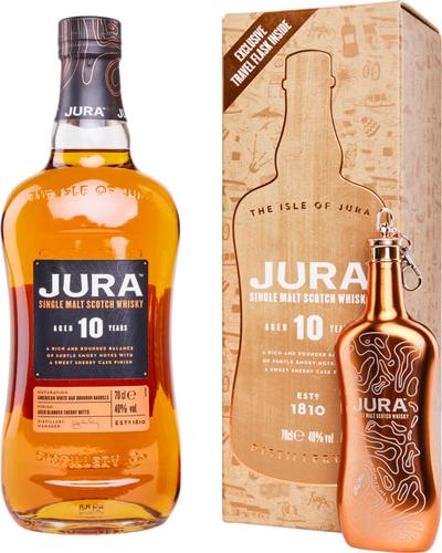 10 Years Old Single Malt Scotch Whisky 40% Vol. 0,7l in Giftbox with Travel Flask