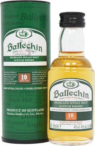 Ballechin 10 Years Old 46% Vol. 0,05l in Giftbox (Mini)