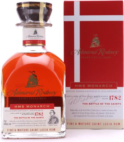 HMS MONARCH Saint Lucia Rum 40% Vol. 0,7l in Giftbox