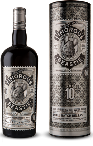 TIMOROUS BEASTIE 10 Years Old Small Batch 46,8% Vol. 0,7l in Giftbox