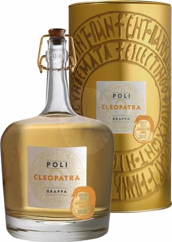 Grappa Cleopatra Moscato Oro 40% Vol. 0,7l in Tinbox