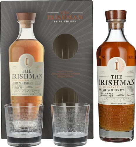 THE HARVEST Single Malt Irish Whiskey 40% Vol. 0,7l in Giftbox with 2 glasses