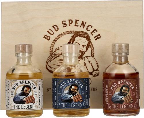 Bud Spencer THE LEGEND Miniset 3x0,05l in Woodenbox