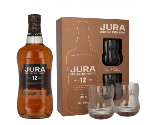 12 Year Old 40% Vol. 0,7l in Giftbox with 2 glasses