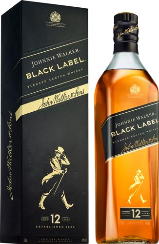 BLACK LABEL 12 Years 40% Vol. 0,7l in Giftbox
