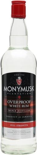 Monymusk Plantation OVERPROOF WHITE Rum 63% Vol. 0,7l
