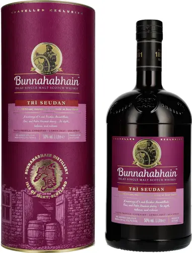 TRÌ SEUDAN Islay Single Malt Scotch Whisky 50% Vol. 1l in Giftbox