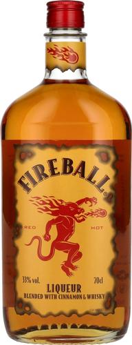 Fireball RED HOT Liqueur with Cinnamon & Whisky 33% Vol. 0,7l