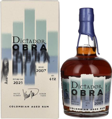 OBRA VINTAGE 16 Years Old AMERICAN OAK CASK Rum 2007 41% Vol. 0,7l in Giftbox