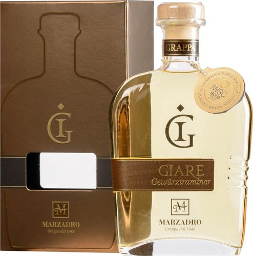 GIARE Gewürztraminer Grappa 41% Vol. 0,7l in Giftbox