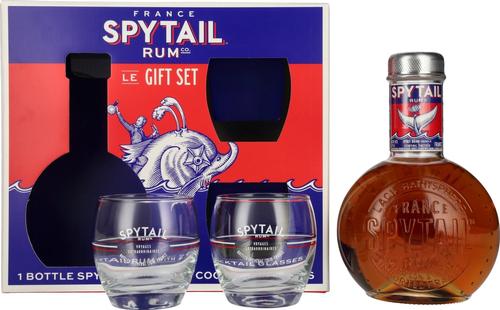 Cognac Barrels Spirit Drink 40% Vol. 0.7l Gift Box with 2 Glasses