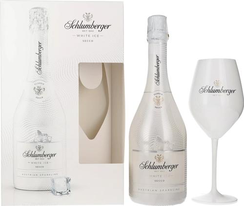 WHITE ICE Secco 11,5% Vol. 0,75l in Giftbox with glass