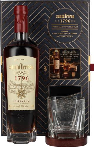 1796 Solera Rum 40% Vol. 0,7l in Giftbox with glass
