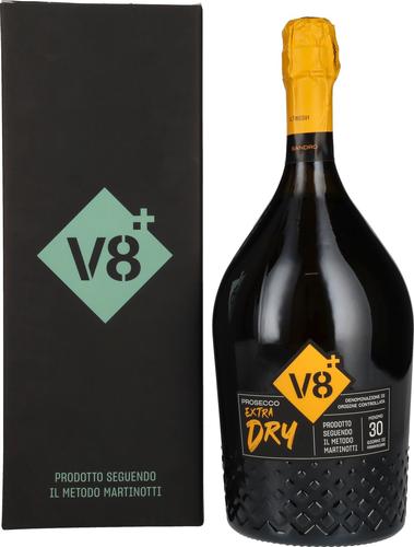 V8+ SANDRO Prosecco Extra Dry DOC 11% Vol. 1,5l in Giftbox