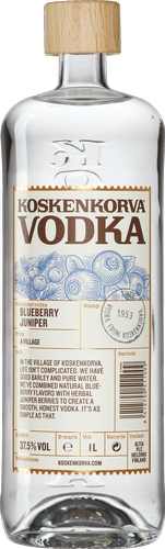 Vodka BLUEBERRY JUNIPER Flavoured 37,5% Vol. 1l