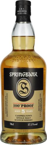 100° Proof 5 Years Old Campbeltown Single Malt Scotch Whisky 57,1% Vol. 0,7l