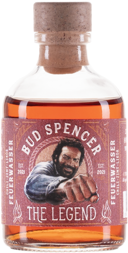 Bud Spencer The Legend FIREWATER Chili Cinnamon Liqueur 33% Vol. 0,05l Mini