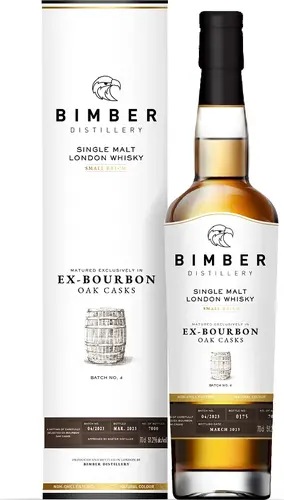 EX-BOURBON Oak Casks Single Malt London Whisky Batch No. 4 51,2% Vol. 0,7l in Giftbox
