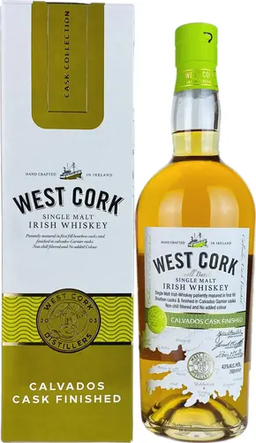 CALVADOS CASK Single Malt Irish Whiskey 43% Vol. 0,7l in Giftbox