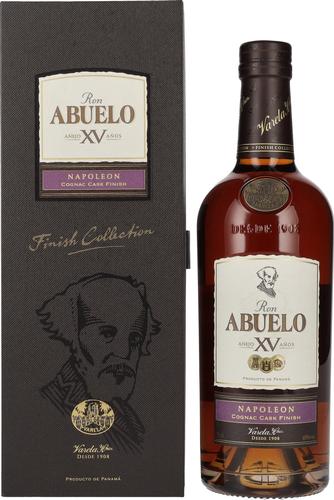 Ron Abuelo Añejo XV Años NAPOLEON Cognac Cask Finish 40% Vol. 0,7l in Giftbox