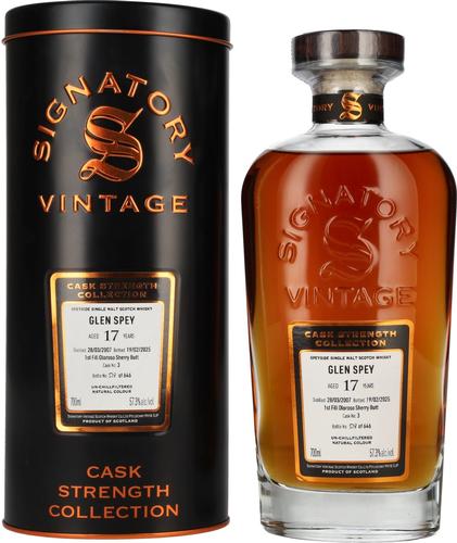 Glen Spey 17 Years Old 1st Fill Oloroso Cask Strength #3 2007 57.3% Vol. 0.7l in Tinbox