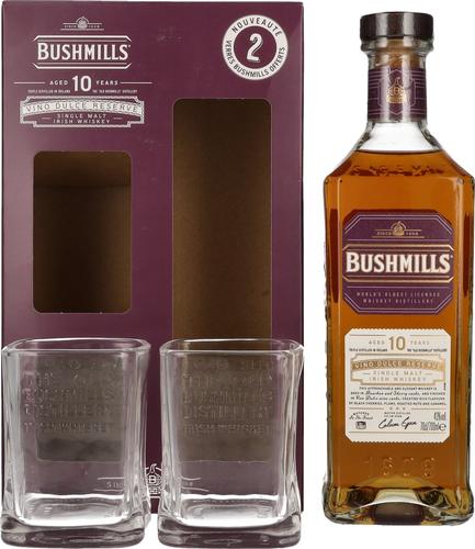 10 Years Old Single Malt Irish Whiskey 43% Vol. 0,7l in Giftbox with 2 glasses