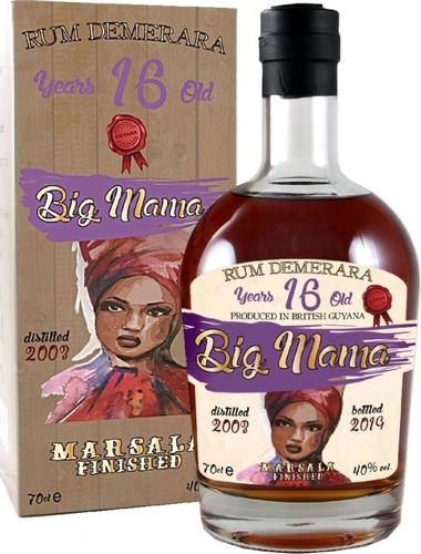16 Years Old Rum Demerara Marsala Finished 40% Vol. 0,7l in Giftbox