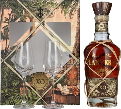 BARBADOS XO 20th Anniversary 40% Vol. 0,7l in Giftbox with 2 glasses