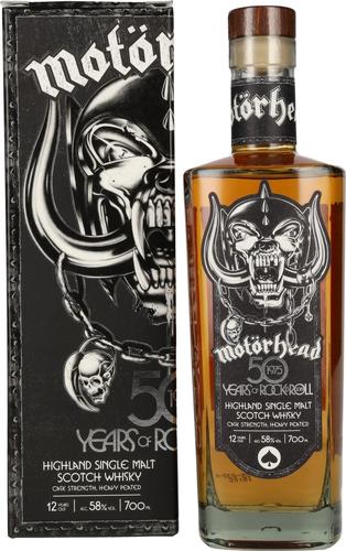 50 Years of Rock & Roll Highland Single Malt Scotch Whisky 58% Vol. 0,7l in Giftbox